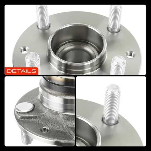 Vista 9 de A-Premium 2 rodamientos de rueda delantera y conjunto de cubo con 4 lengüetas compatibles con Mazda Miata 1990-1997 1999-2005 Compatible with