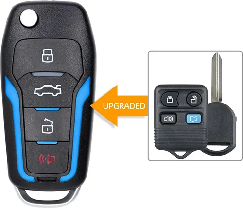 Vista 2 de Llavero de reemplazo 2 paquete, llave sin llave para auto, compatible con Ford Mustang Explorer Edge Fusion F150 F250 F350 Mazda Mercury Lincoln