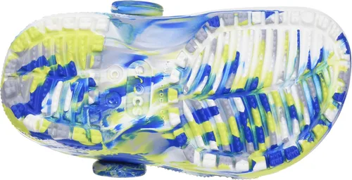 Vista 4 de Zuecos Crocs clásicos con diseño de teñido anudado marmoleado (para niños)