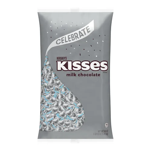 Vista 3 de HERSHEY'S KISSES - Bolsa a granel de chocolate con leche, 60 onzas