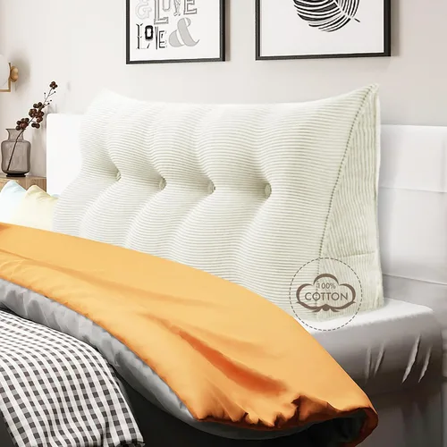 Vista 36 de WOWMAX - Almohada triangular para cabecero; almohada en forma de cuña para cabecero; almohada grande de refuerzo para cama, almohada