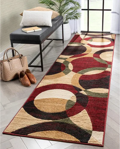 Vista 12 de Well Woven Dulcet Bingo - Alfombra geométrica moderna roja de 5'3" x 7'3" Rojo