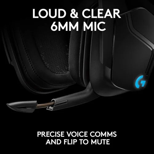 Vista 8 de Logitech Auriculares para juegos G935 Kabellos con sonido envolvente 7.1 Lightsync