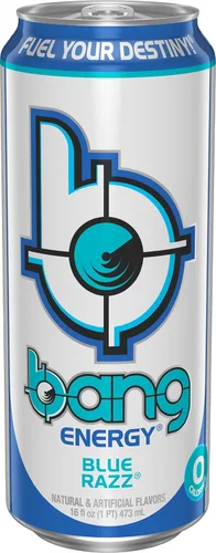 Vista 4 de Bang Energy - Bebida energética sin azúcar, 16 onzas, Blue Razz (paquete de 12) Paquete de 12