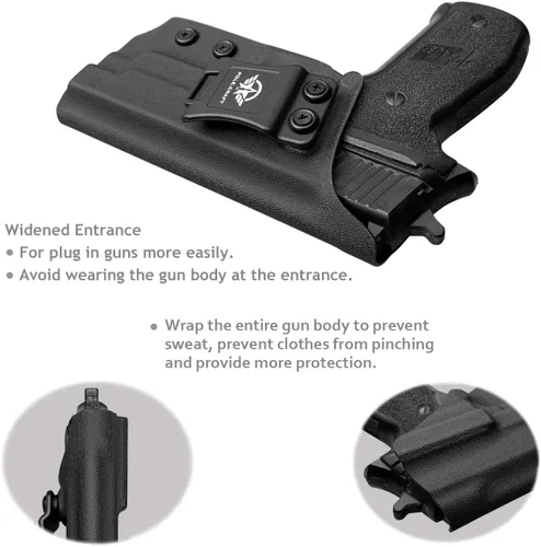 Vista 6 de Funda para Sig P226 IWB / OWB Kydex: Sig Sauer P226 de tamaño completo de 4.4'' de cañón - Portador oculto en la cintura interior / Portador