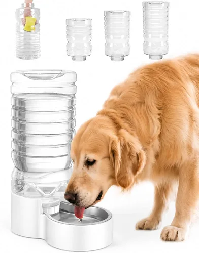 Vista 20 de Heouvo Dispensador de agua para gatos con gravedad de 1.3 galones