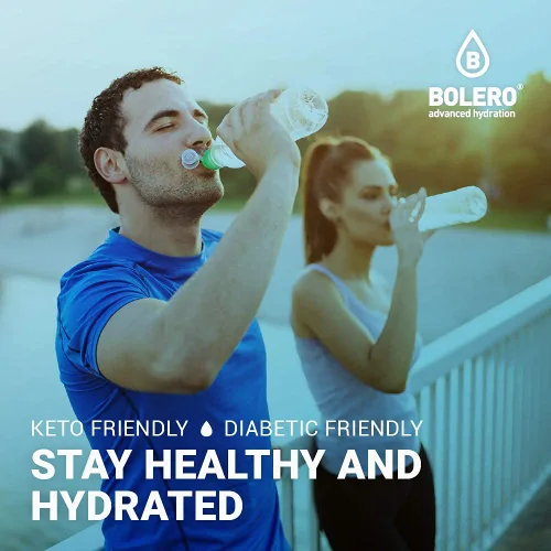 Vista 5 de Bolero - Paquetes de mezcla de bebidas sin azúcar, sabores variados de frutas Paquetes de agua con sabor en polvo 12 sobres grandes para llevar