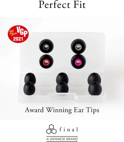 Vista 5 de Final Auriculares IEM A4000 de un solo controlador, sonido de alta fidelidad, cable desmontable, monitores intrauditivos ligeros, calidad de audio