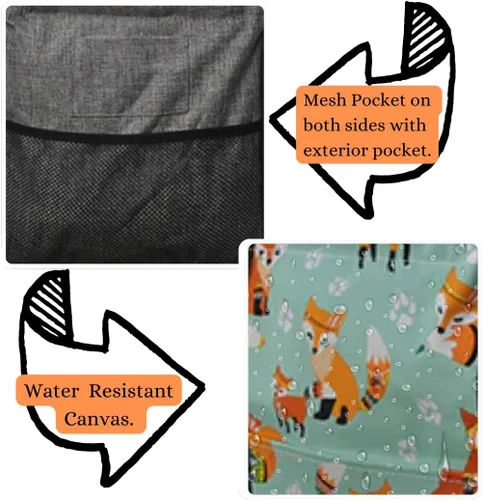 Vista 118 de NGIL Bolsa de comestibles reutilizable extra grande plegable de gran tamaño para comestibles, almacenamiento, picnic, playa, Estampado