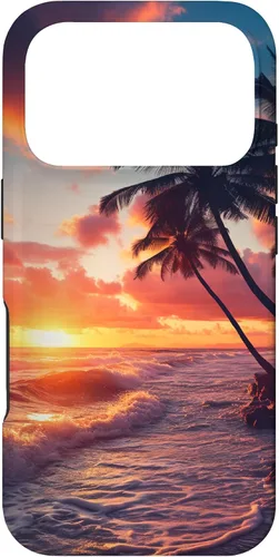 Vista 30 de Palm Tree Sunset Tropical Boho Beach Aesthetic Vacation Case for iPhone 17
