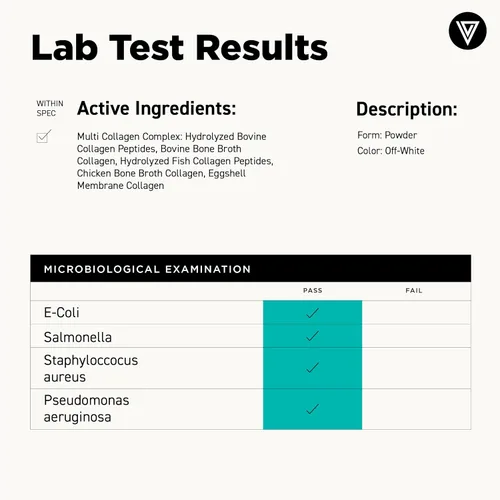 Vista 3 de Vital Vitamins Polvo de colágeno múltiple 30 porciones + cápsulas de creatina, 120