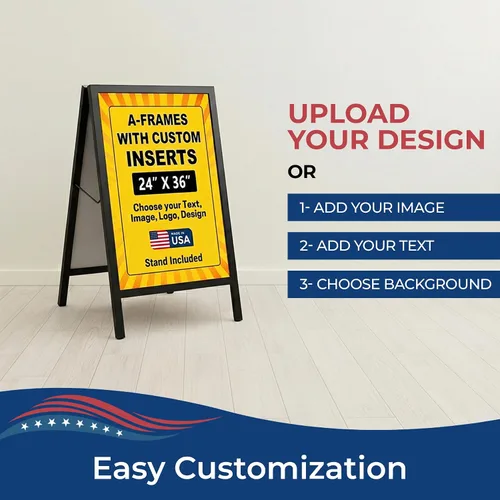 Vista 7 de Insertos Personalizados para Letreros de Marco en A por DeamController - Paneles de Plástico Duraderos y Resistentes a la Intemperie Insertos