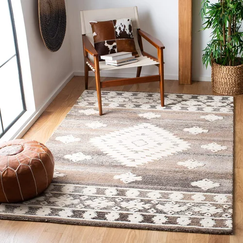 Vista 33 de SAFAVIEH Amsterdam Collection Alfombra Decorativa - 2.3 pies x 4 pies, Negro & Multi, Diseño Marroquí Bohemio, Sin Desprendimiento y Fácil Cuidado
