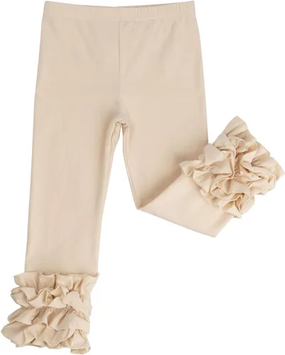 Vista 47 de HOOLCHEAN Leggings de algodón con volantes para bebés y niñas pequeñas