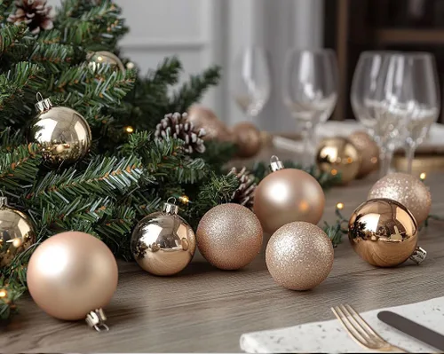 Vista 5 de 24 Esferas Navideñas de Champán Colgantes para Árbol, Adornos Irrompibles, Decoraciones de Temporada para Decoración de Árbol, Fiestas y Navidad