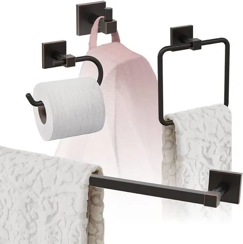 Vista 8 de Amerock Níquel cepillado Appoint 5 piezas Juego de accesorios de baño