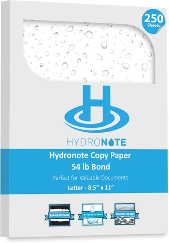 Vista 11 de TerraSlate Papel impermeable Hydronote - Papel de copia multiusos de 54 libras de 8.5 x 11 pulgadas, 100 hojas, impresora de inyección de tinta