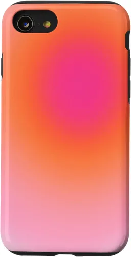 Vista 18 de Funda estética para iPhone 12/12 Pro rosa y naranja con gradiente bonito