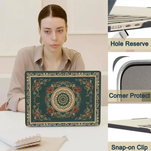 Vista 148 de Funda compatible con MacBook Air de 11 pulgadas 2015-2010 A1465 A1370, diseño impreso de plástico para laptop, carcasa protectora Air de 11.6