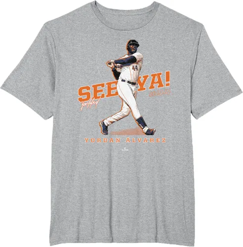 Vista 20 de See Ya! Camiseta Yordan Alvarez Houston MLBPA, Negro