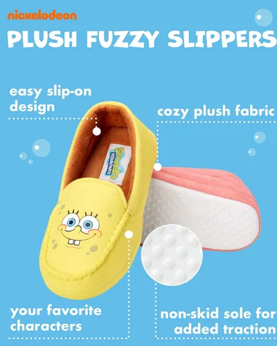 Vista 2 de Nickelodeon Pantuflas para niños - Bob Esponja y mocasines Patrick (11-5)