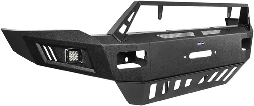 Vista 7 de Hooke Road Combo de parachoques delantero y trasero Ram Offroad 10-18 para parachoques Dodge Ram 2500 2010-2018 con placa de cabrestante y placa