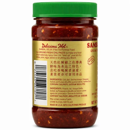 Vista 7 de Huey Fong Sambal Oelek Pasta de chile 8 onzas