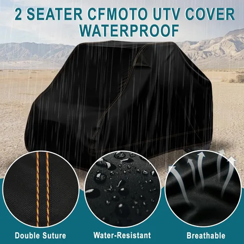 Vista 4 de CFMOTO Cubierta para UTV de Alta Resistencia Protección Todo Clima Impermeable para CFMOTO Uforce Zforce 500 600 800 950 1000 U6 U10 Z10 Protector
