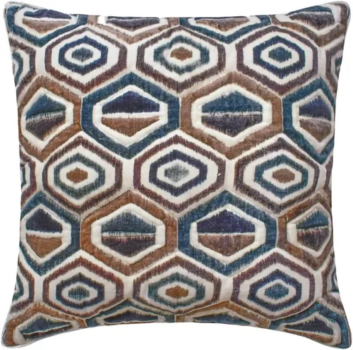 Vista 19 de The HomeCentric Fundas de almohada, fundas de cojín decorativas marrones para sofá de 16 x 16 pulgadas (15.7 x 15.7 in), cojines jacquard, 7. Marrón
