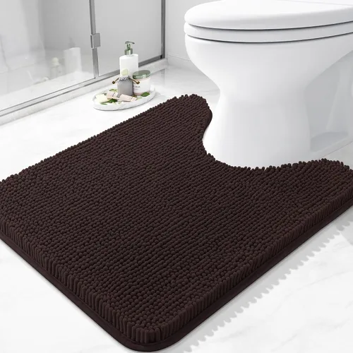 Vista 38 de Arotive Alfombras de baño de felpilla extrasuaves y absorbentes, de 24 x 16 pulgadas, lavables a máquina, parte trasera de goma antideslizante