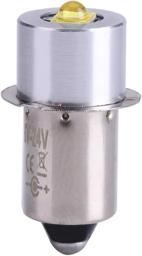 Vista 8 de Linterna de 18 V Super brillante LED reemplazo bombilla actualización, luz de trabajo de emergencia, antorchas de alto brillo 5W 6-24V P13.5S