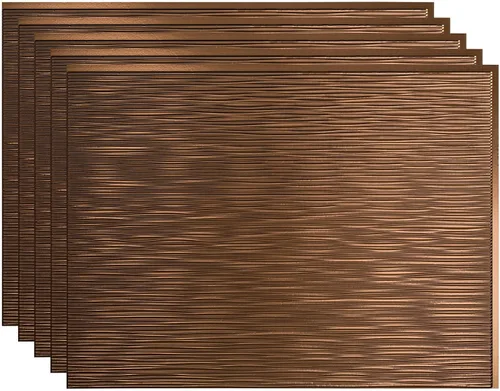 Vista 34 de FASÄDE Ripple - Panel decorativo de vinilo decorativo para salpicaduras de 18 x 24 pulgadas en plata argente (paquete de 5)