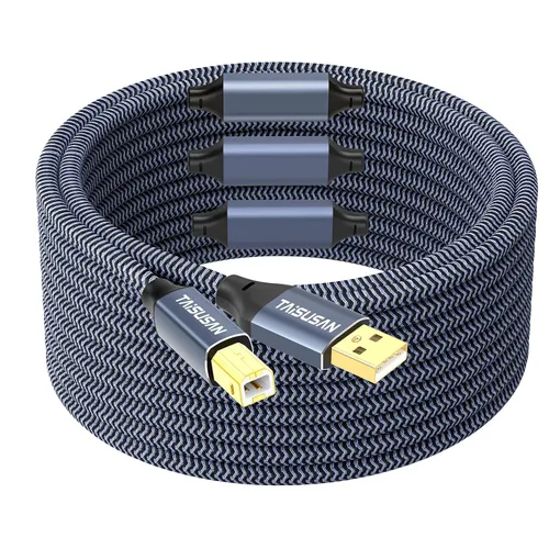 Vista 11 de Cable de impresora USB C a B de 6 pies, compatible con MIDI para teclado, MacBook Pro/Air, impresoras y escáneres