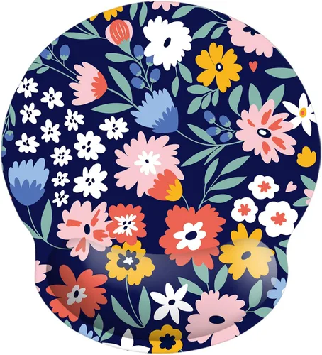 Vista 11 de Alfombrilla ergonómica de espuma viscoelástica para mouse con soporte de muñeca, cómoda alfombrilla acolchada de 9 x 10 pulgadas, alfombrilla