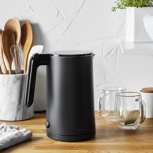 Vista 2 de ZWILLING Enfinigy - Hervidor eléctrico Cool Touch de 1 litro, tetera inalámbrica y agua caliente, color negro