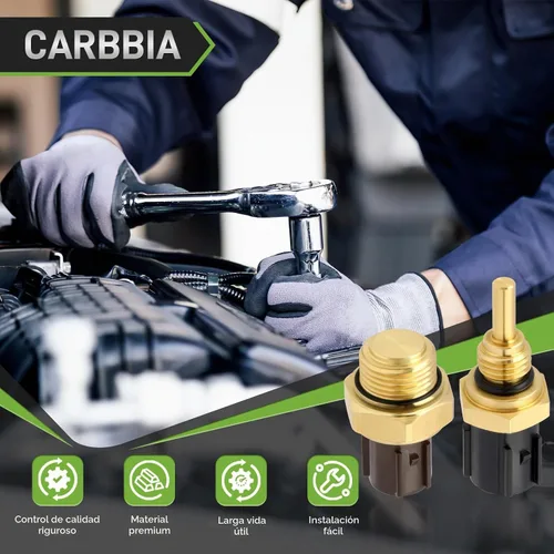 Vista 5 de Sensor de temperatura del refrigerante con conector de sensor de temperatura del refrigerante compatible con Honda Civic Compatible con Isuzu Oasis