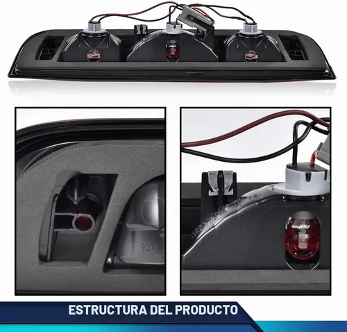 Vista 7 de Tercera luz de freno PIT66 para Chevy Silverado 2015-2021