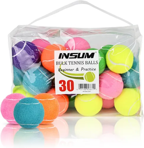 Vista 9 de INSUM Bulk Tennis Balls, Extra Duty Practice Balls with Mesh Bag