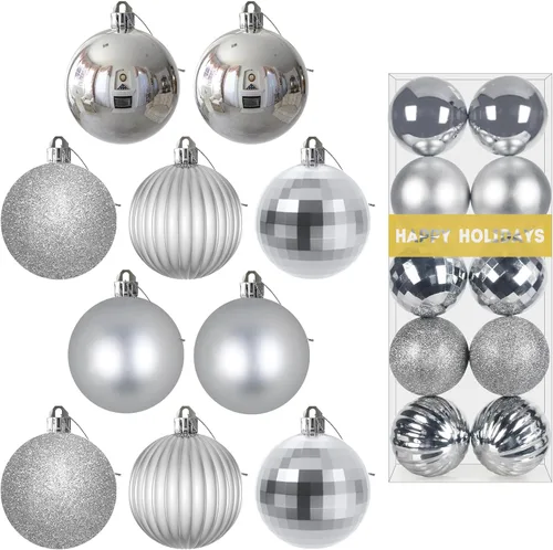 Vista 139 de Esferas pequeñas de Navidad de bronce y dorado de 1.6 pulgadas, adornos para decoración de árbol de Navidad, bolas colgantes inastillables
