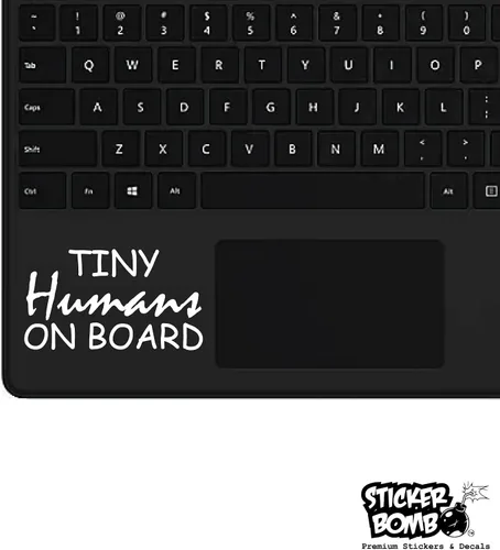 Vista 5 de Tiny Humans On Board - Calcomanía de Sticker Bomb Vinyl para automóvil, camión, computadora, en cualquier lugar, vinilo prémium para exteriores de 6