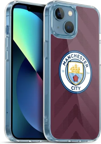 Vista 49 de Head Case Designs Funda de gel con licencia oficial del Manchester City Man City FC Away 2022/23 [protección de grado militar] compatible con Apple