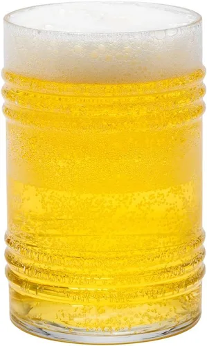 Vista 7 de Restaurantware Vaso de cerveza de 18 oz - Tallo, Pilsner - 3 1/2" x 3 1/2" x 8" - Caja de 12