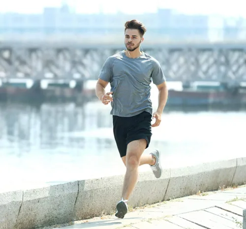 Vista 2 de Workout Shirts for Men Short Sleeve Quick Dry Athletic Gym Active T Shirt Moisture Wicking