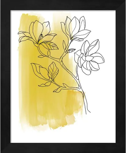Vista 3 de Botanique en Gris by Bronwyn Baker, 2 Piece Black Framed Art Set, 9.25 X 11.25 Inches Each, Floral Art