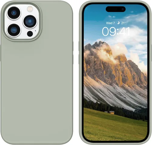 Vista 74 de GUAGUA Funda compatible con iPhone 17 Pro Max de 6.9 pulgadas, silicona líquida, goma de gel suave, delgada, forro de microfibra delgada