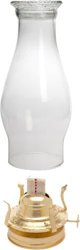 Vista 7 de Creative Hobbies Chimenea de vidrio con parte superior de cuentas, reemplazo elegante para quemadores de aceite vintage 3 x 8.5 pulgadas