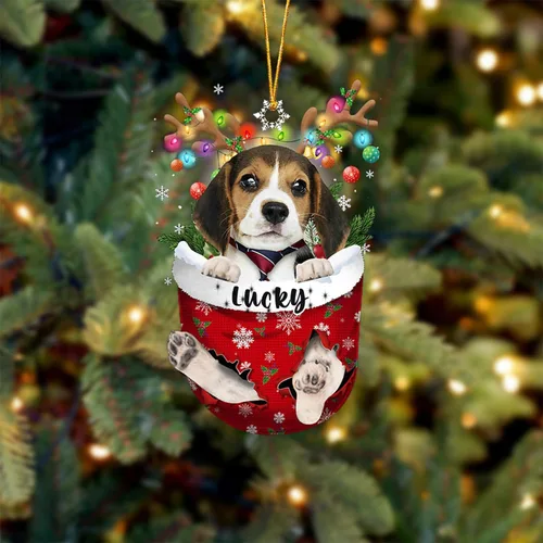 Vista 61 de Adorno de Navidad personalizado para perro Airedale Terrier en bolsillo de nieve, adorno para árbol de Navidad, idea de regalo para amantes