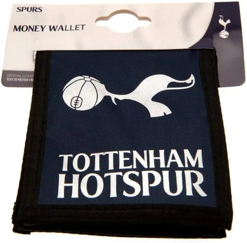 Vista 5 de Tottenham Hotspur FC Touch Fastening - Cartera de lona (talla única) (azul marino/negro/blanco), Blanco