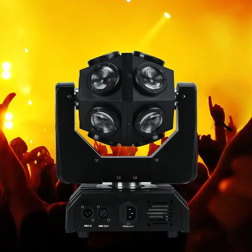 Vista 7 de 12x12W 4 en 1 RGBW cabeza móvil etapa luz fiesta bola LED discoteca luz DJ iluminación DMX para bar club concierto boda