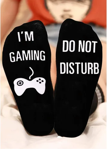 Vista 6 de Regalos novedosos calcetines no molestar, estoy jugando, calcetines divertidos, regalos para niños adolescentes, niños, hombres, mujeres, amantes